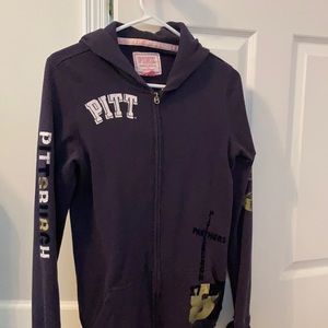 Victoria’s Secret Pink Pitt Panther Zip up Hoodie